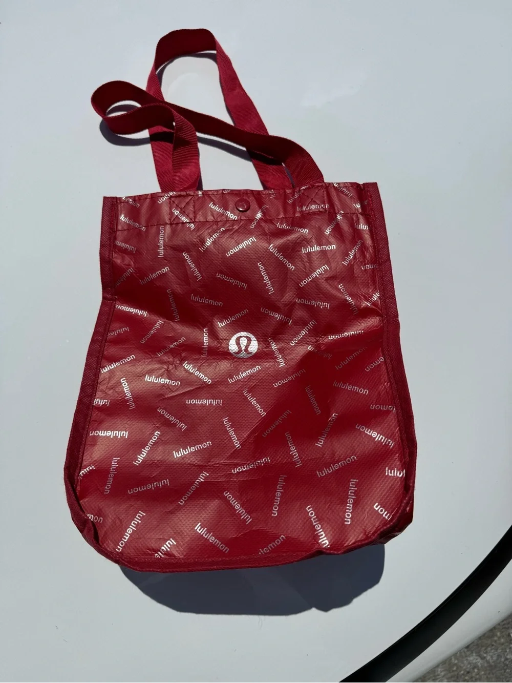 lululemon athletica Red Logo Reusable Tote